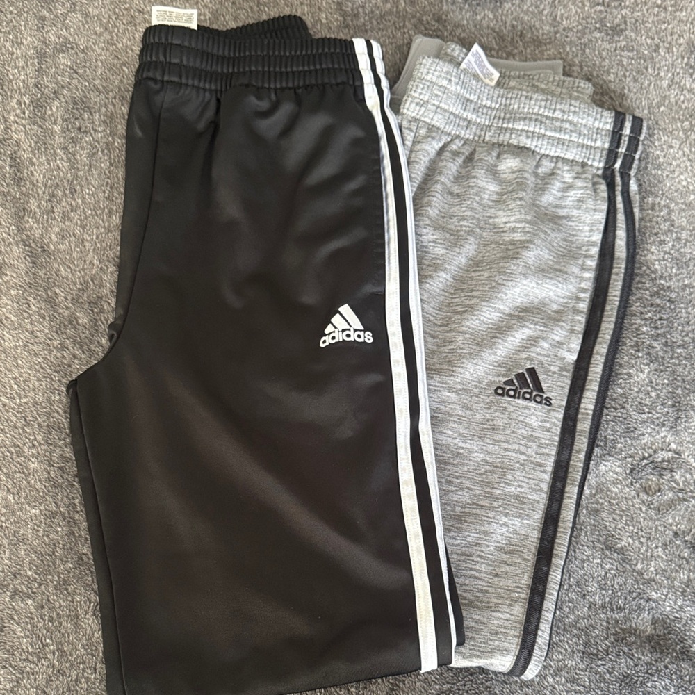 Adidas Kids' Black and Gray Joggers Set